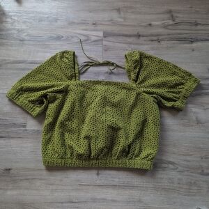 💚 Everlane Lime Green Cropped Top